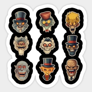 Nefarious Nasty Spook and Ghouls Halloween Costume Sticker